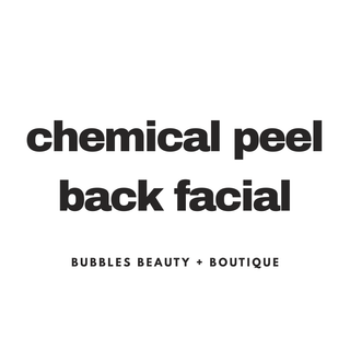 Chemical Peel Back Facial