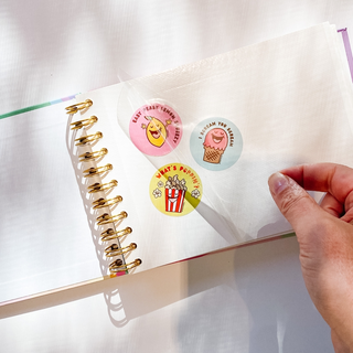 Hardcover Retro Style Collectible Sticker Books