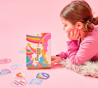 Hardcover Retro Style Collectible Sticker Books