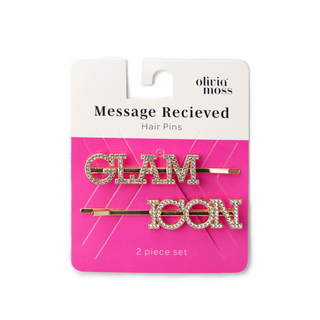 Message Received Hair Pins