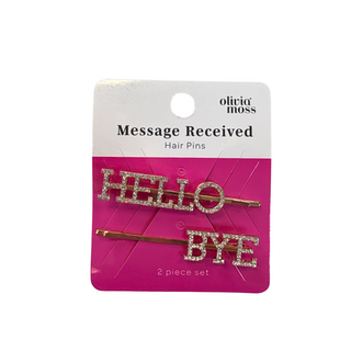 Message Received Hair Pins