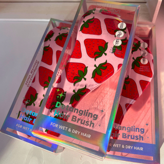Strawberry Print Detangling Wet and Dry Hair Brush